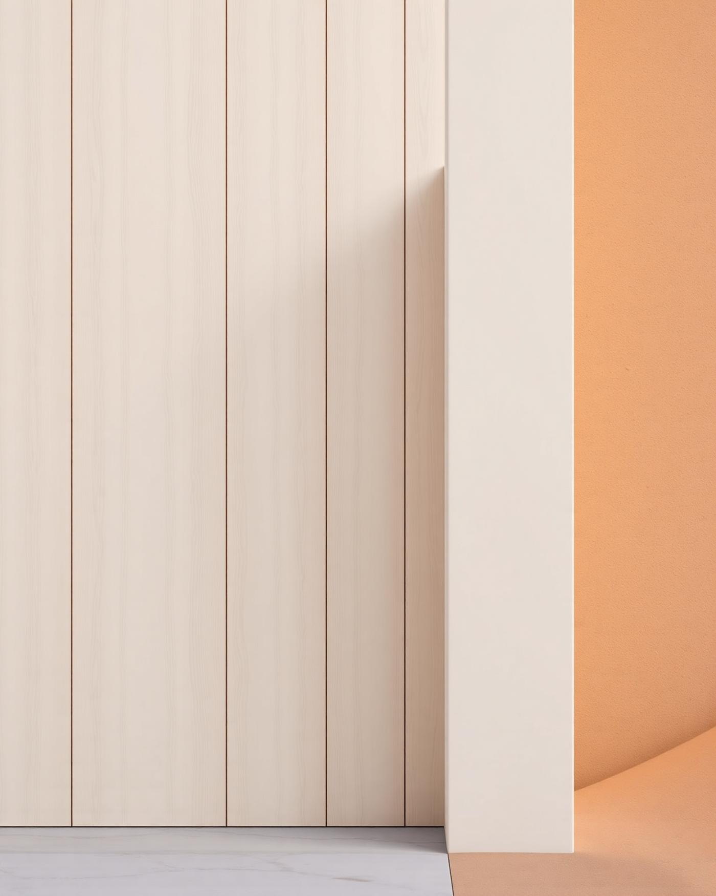 Birch wood and Dubai sandstone